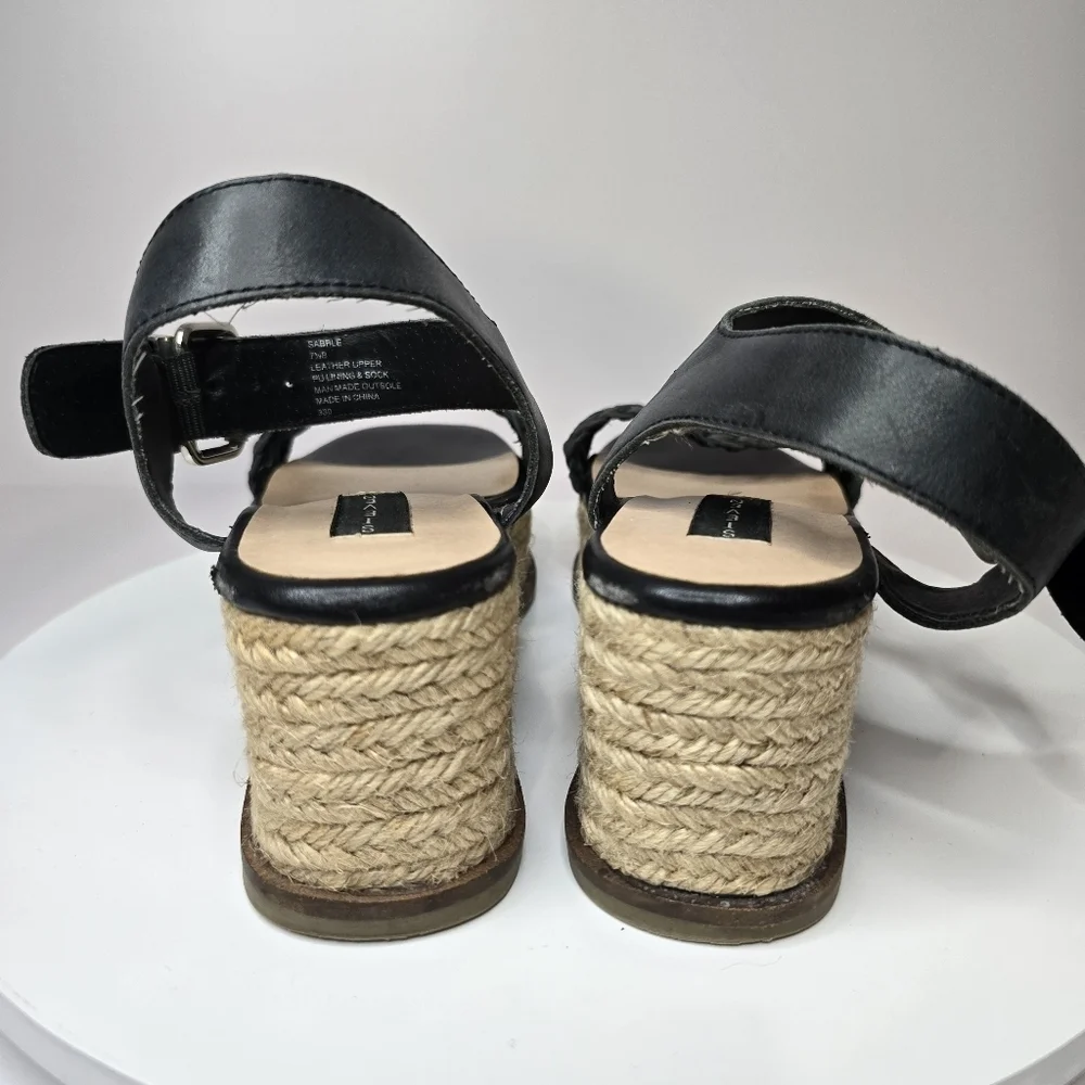 ⭐️40% Off⭐️ Steven by Steve Madden Sabble Black Espadrille Flatform Sandals